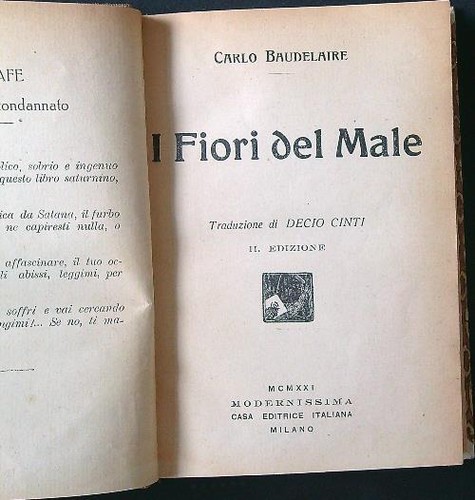 Fiori del male - del, baudelaire