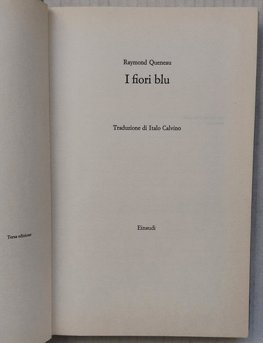 Raymond queneau fiori blu - raymond,