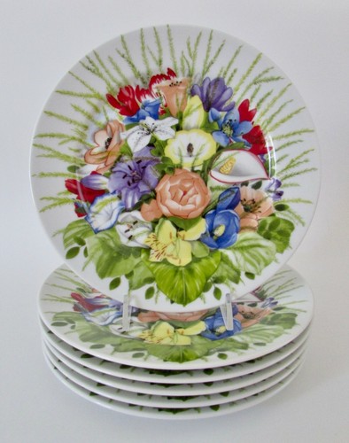 Set piatti floreali - 6,