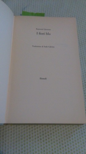Fiori blu queneau - i, 1'ed